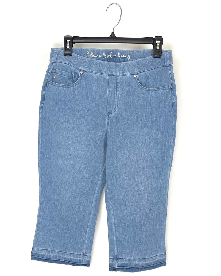 Light Blue Crop Pants - Size 6/8