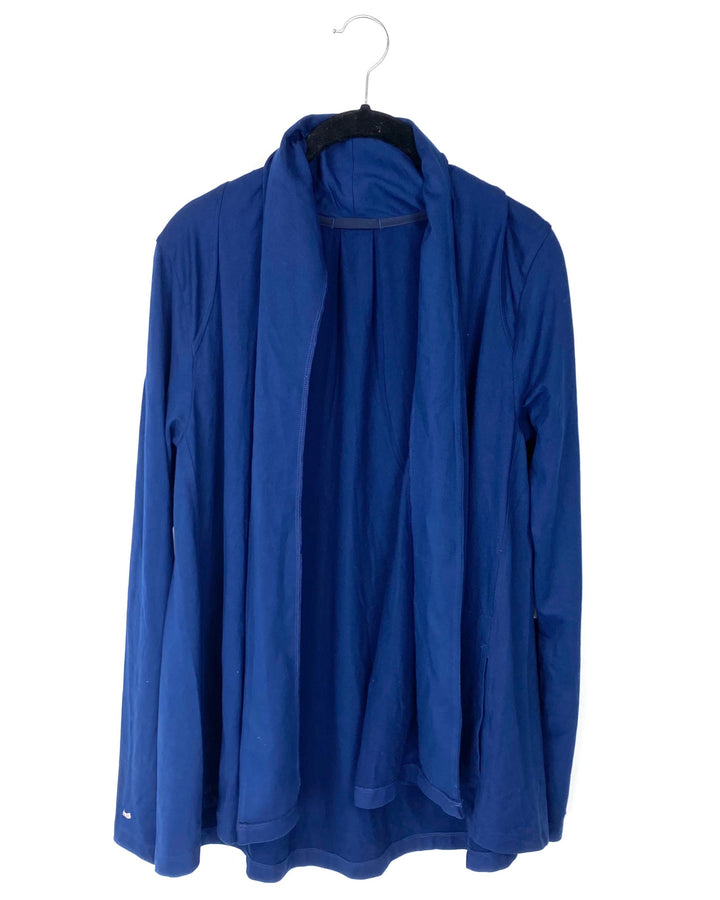 Navy Blue Long Sleeve Open Cardigan - Size 6/8 and 10/12