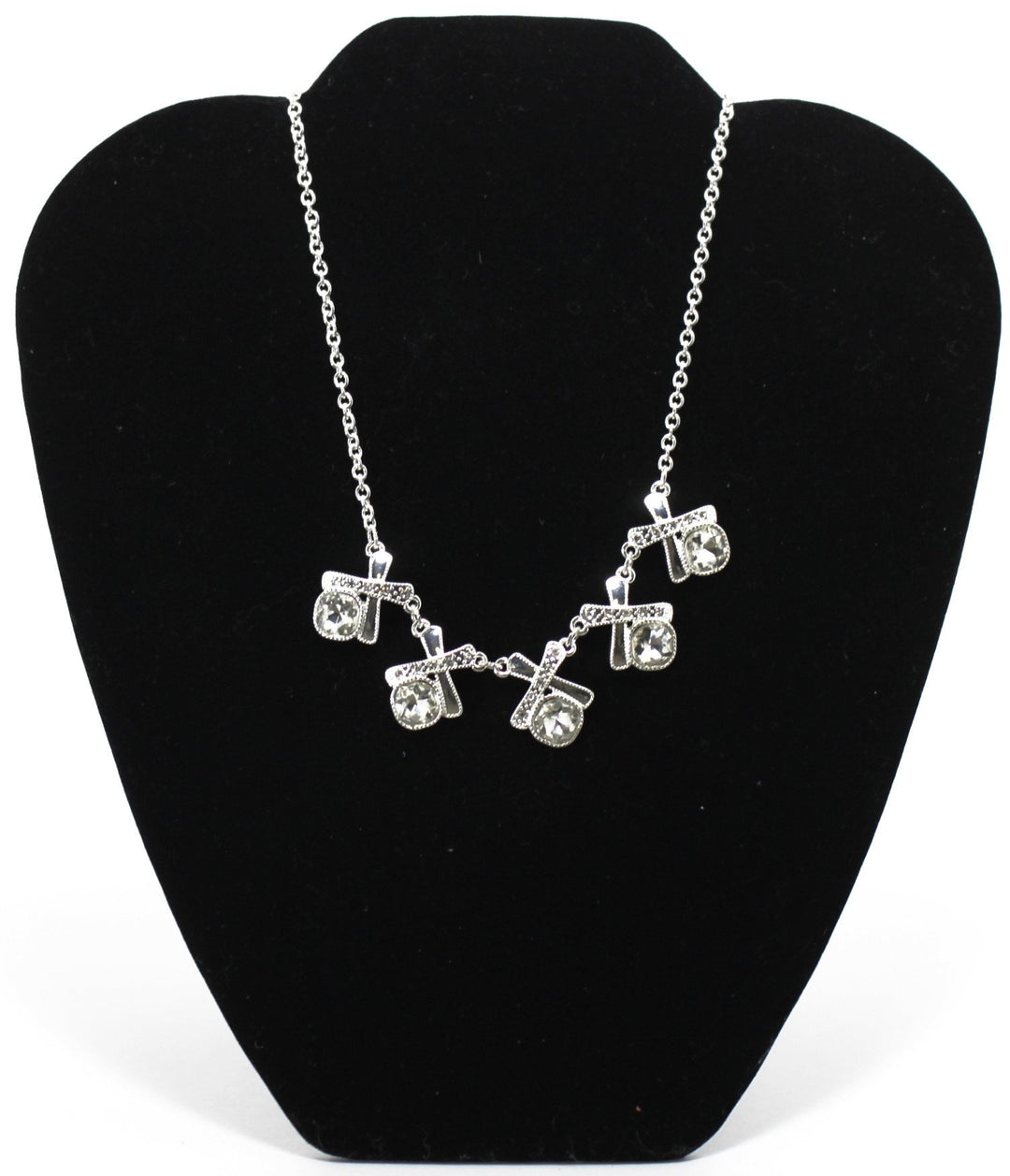 XO Rhinestone Necklace - Donated From The Designer - The Fashion Foundation