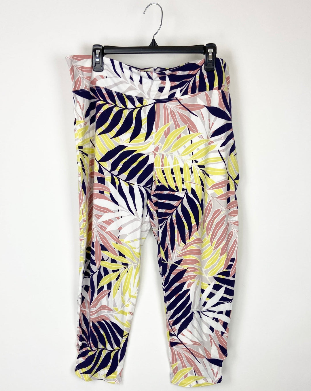 Floral Print Crop Leggings - Small