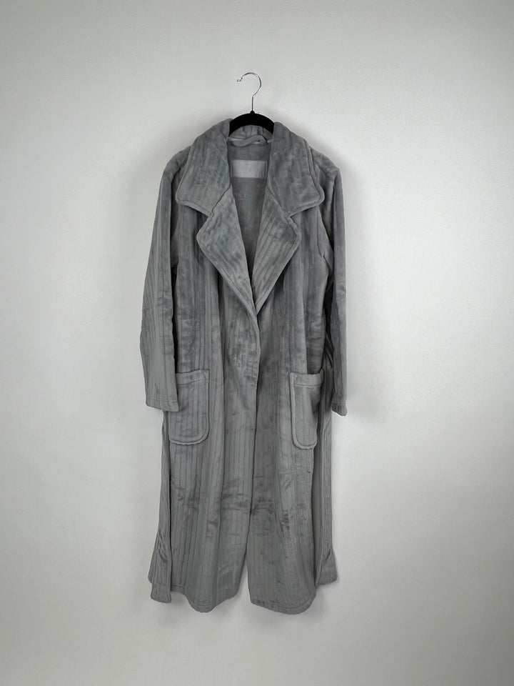 Grey Fuzzy Robe - Small