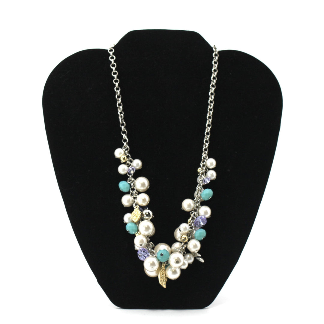 Beaded And Pearl Flower Necklace - The Fashion Foundation