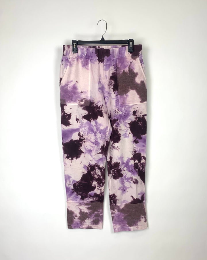 Purple Tie Dye Sweatpants - Small