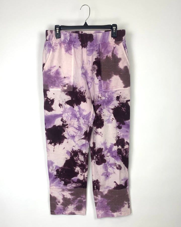 Purple Tie Dye Sweatpants - Small