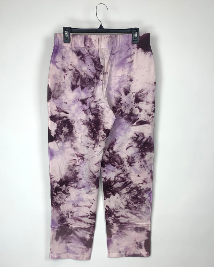Purple Tie Dye Sweatpants - Small