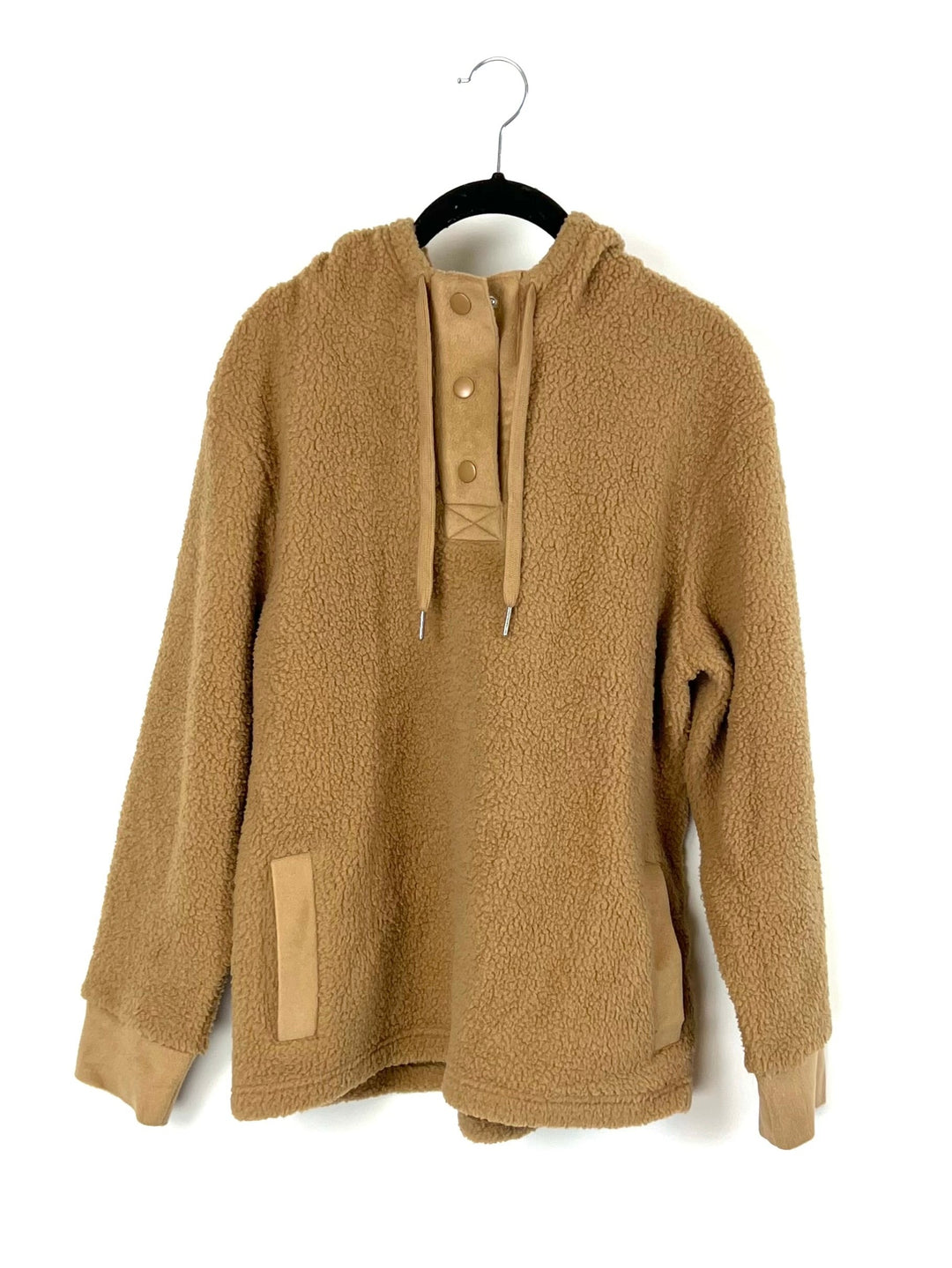 Light Brown Button Up Pullover - Small