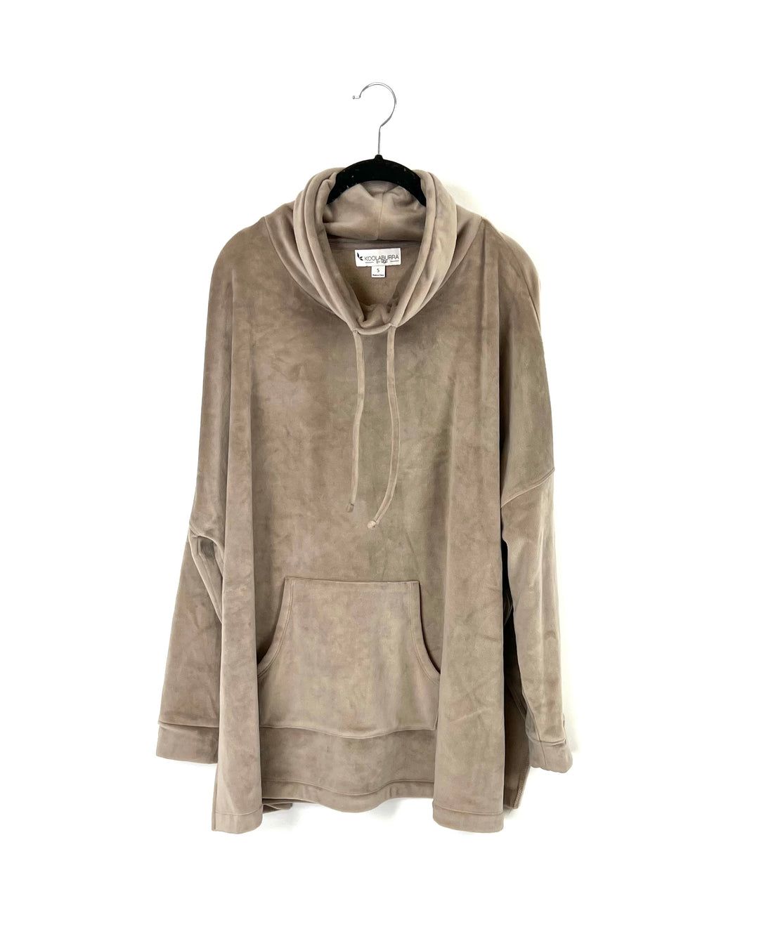 Taupe Fleece Pullover - Small
