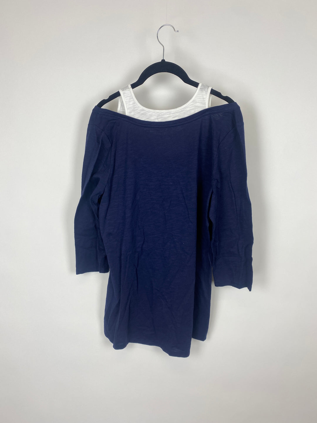 Blue Faux Layered Top - Small/Medium
