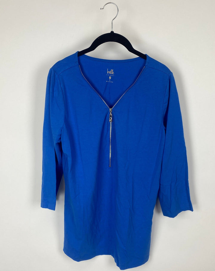 Blue Zip Up Top - Small/Medium