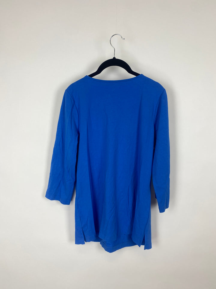 Blue Zip Up Top - Small/Medium