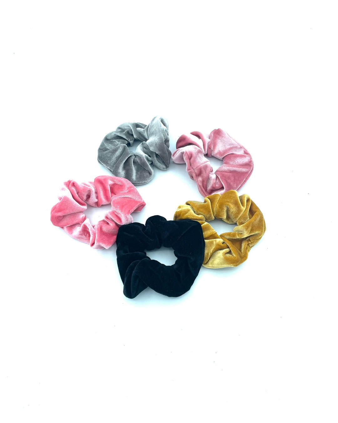 Multi-Colored Velour Scrunchie Pack