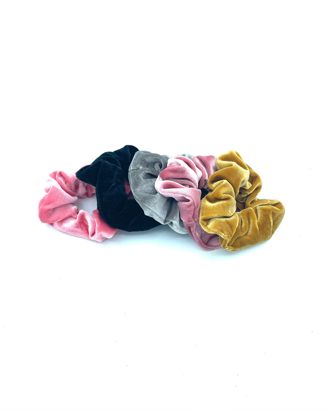 Multi-Colored Velour Scrunchie Pack