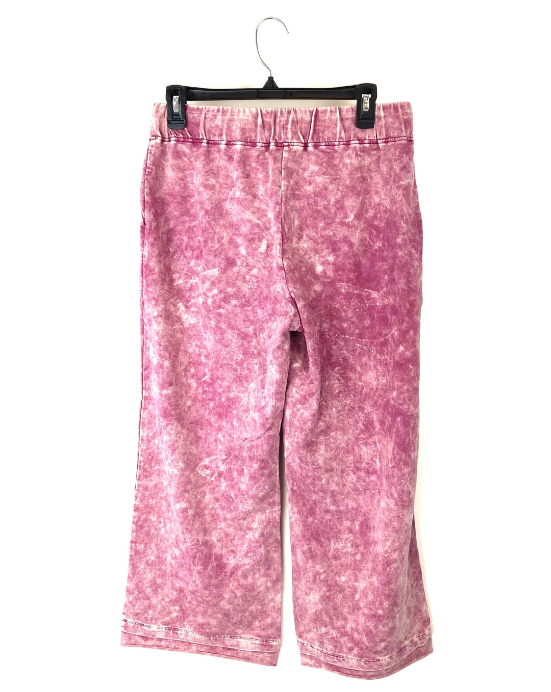Purple Acid Wash Cropped Stretch Pants - Size 6-8, and Size 1X