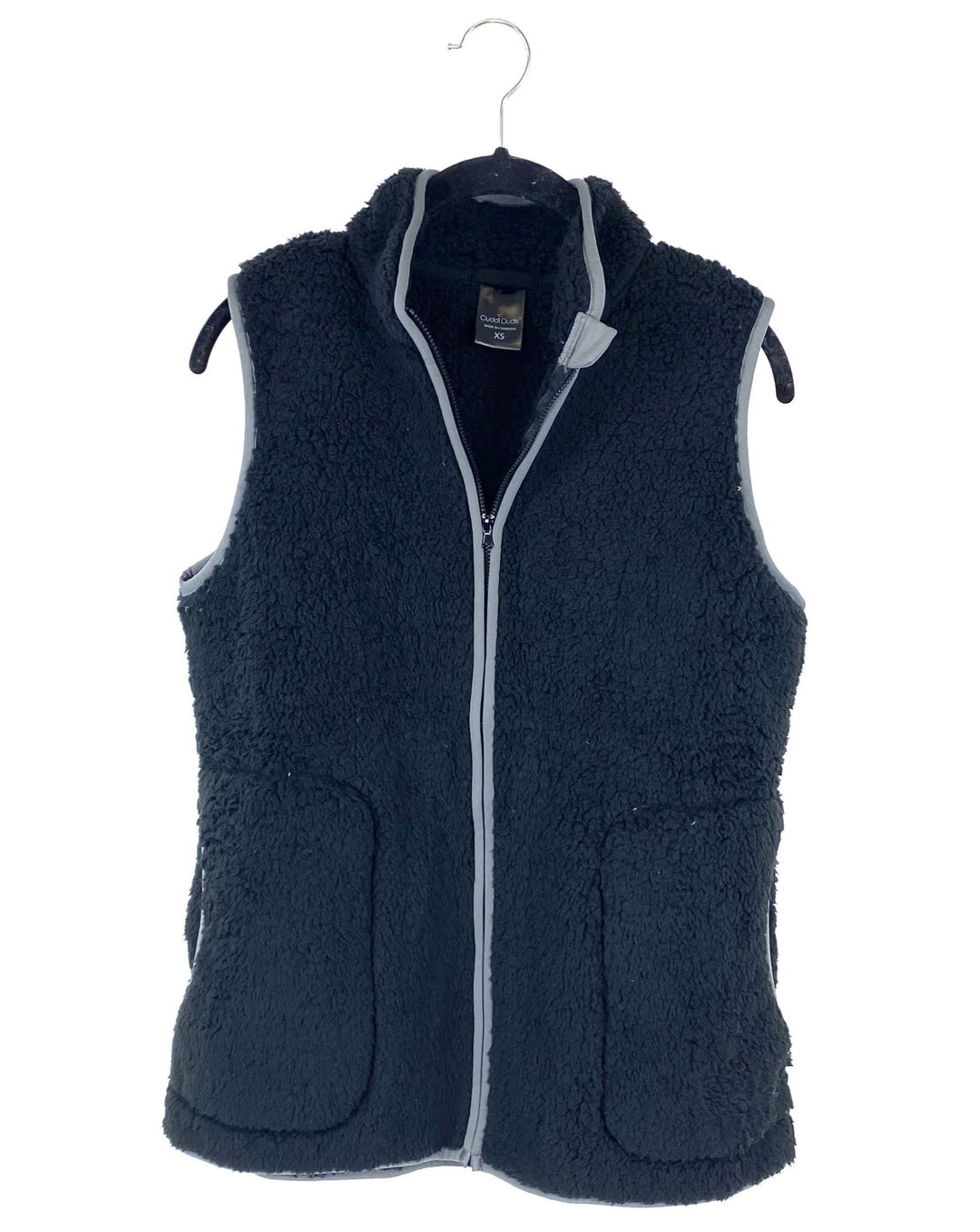 Black Sherpa Vest - Extra Small and Small