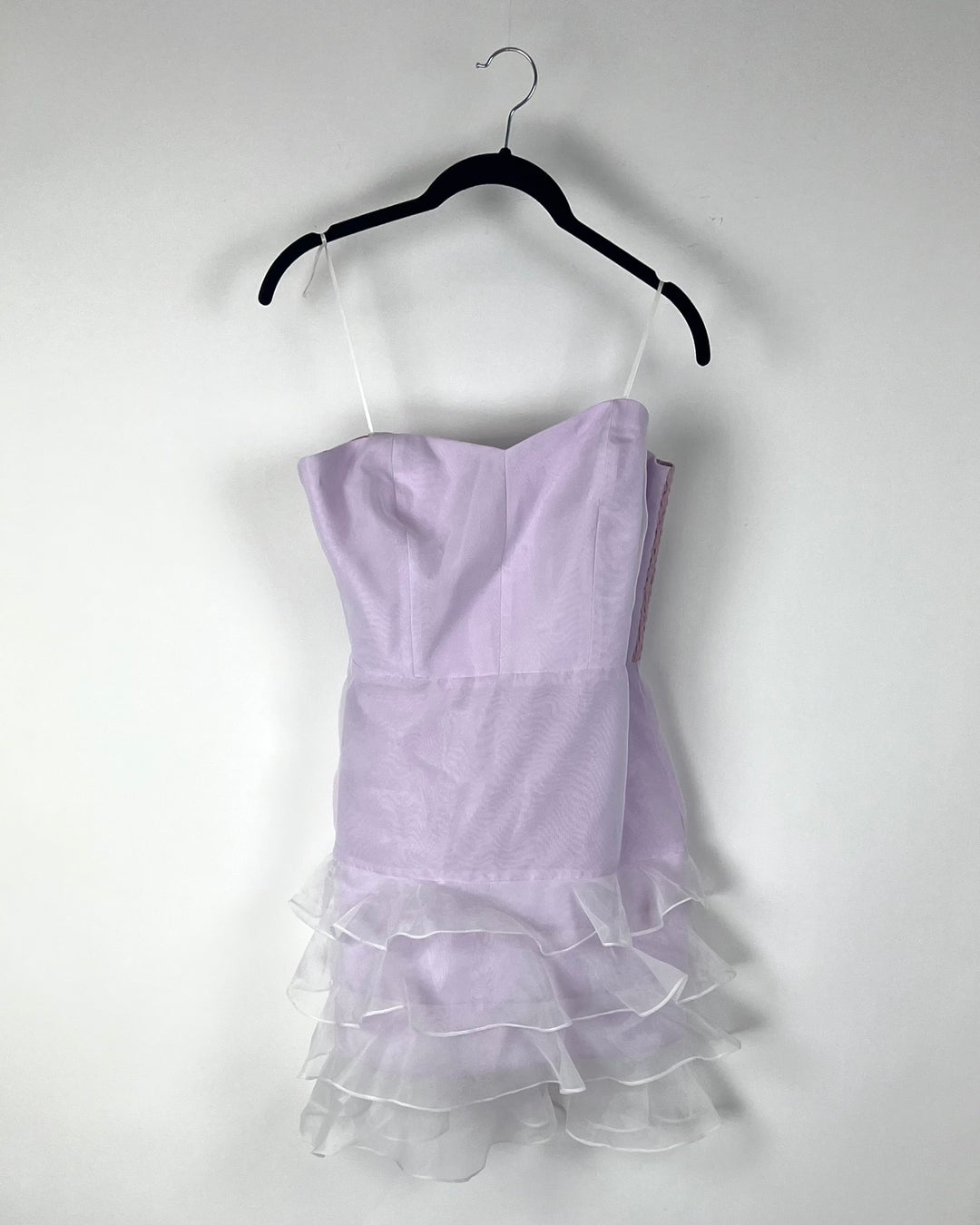 Strapless Lavender Mini Dress - Small