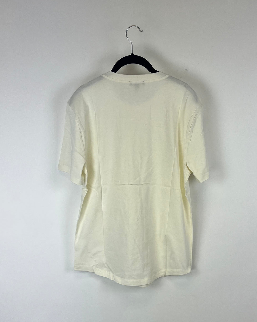 MENS Cream Short Sleeve Shirt - Small