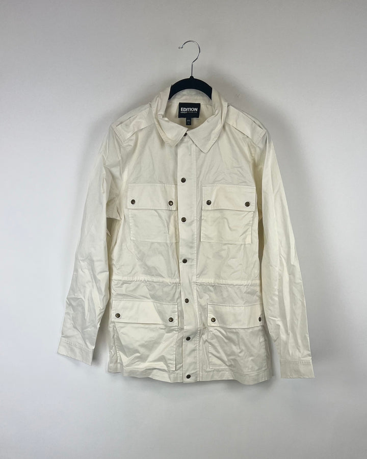 MENS Cream Button Down Jacket - Various Sizes