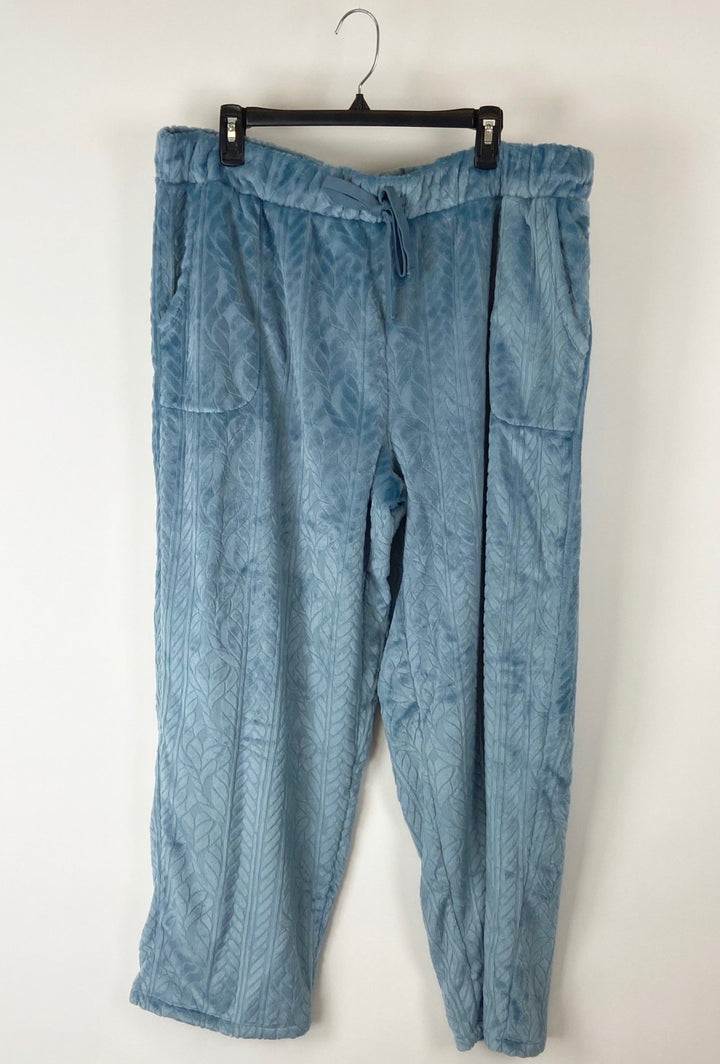 Light Blue Fleece Sweatpants - Size 1X