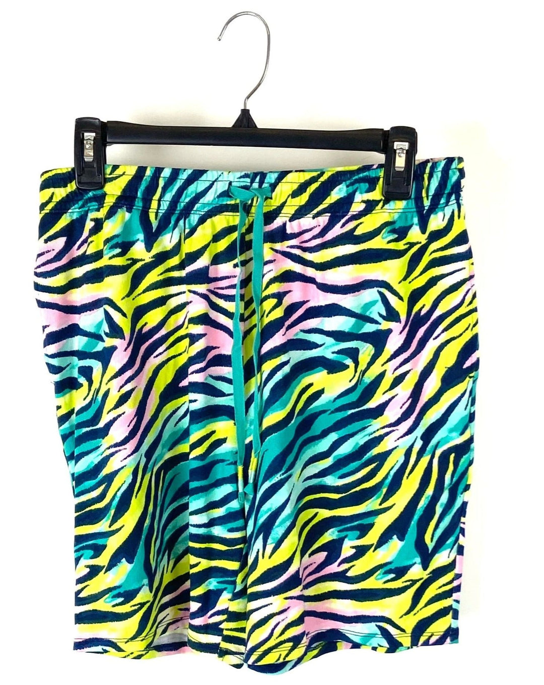 Multi Color Zebra Print Shorts - Small