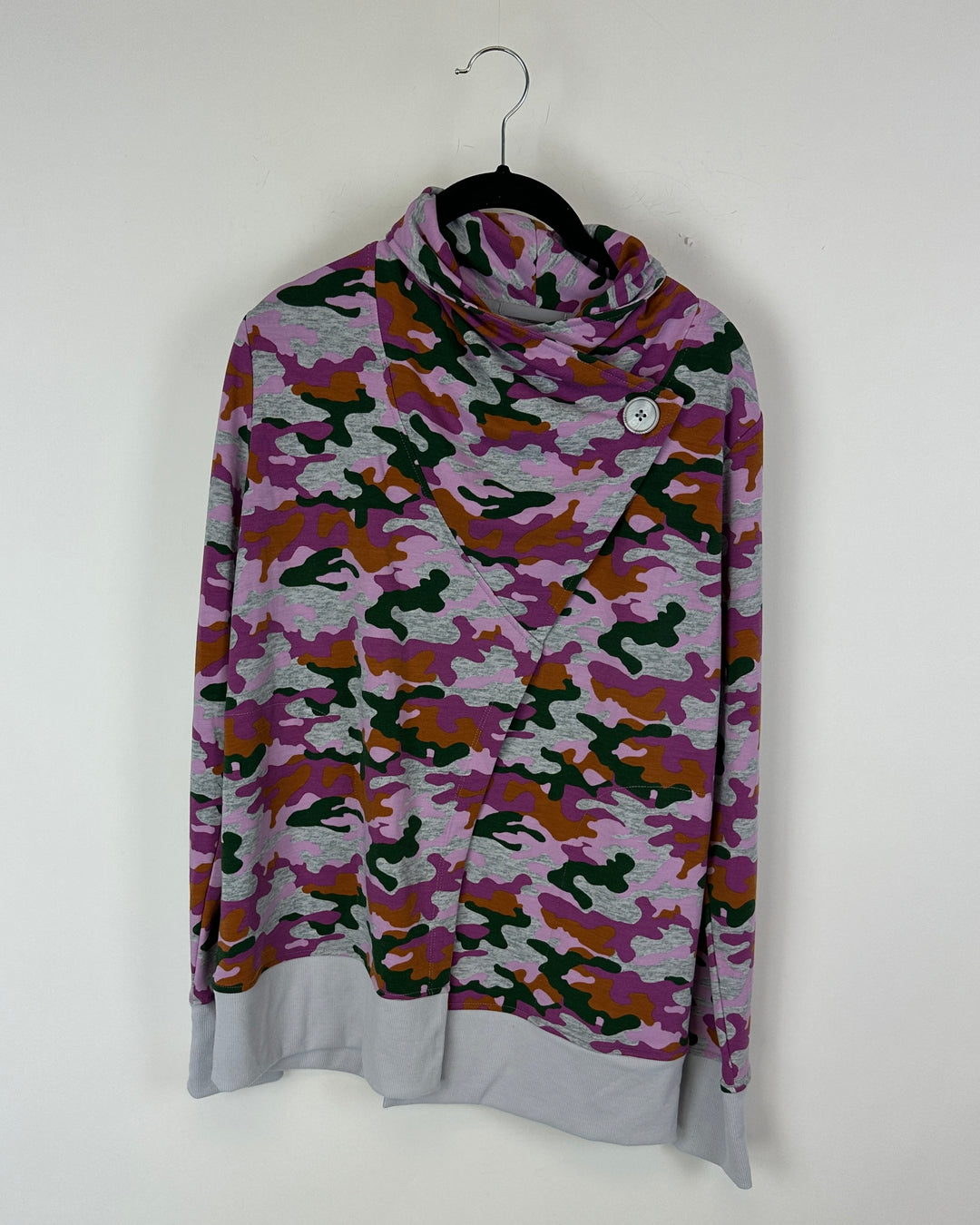 Army Print Cardigan - Size 2/4