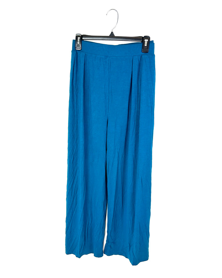 Ocean Blue Straight Leg Lounge Pants - Size 1X