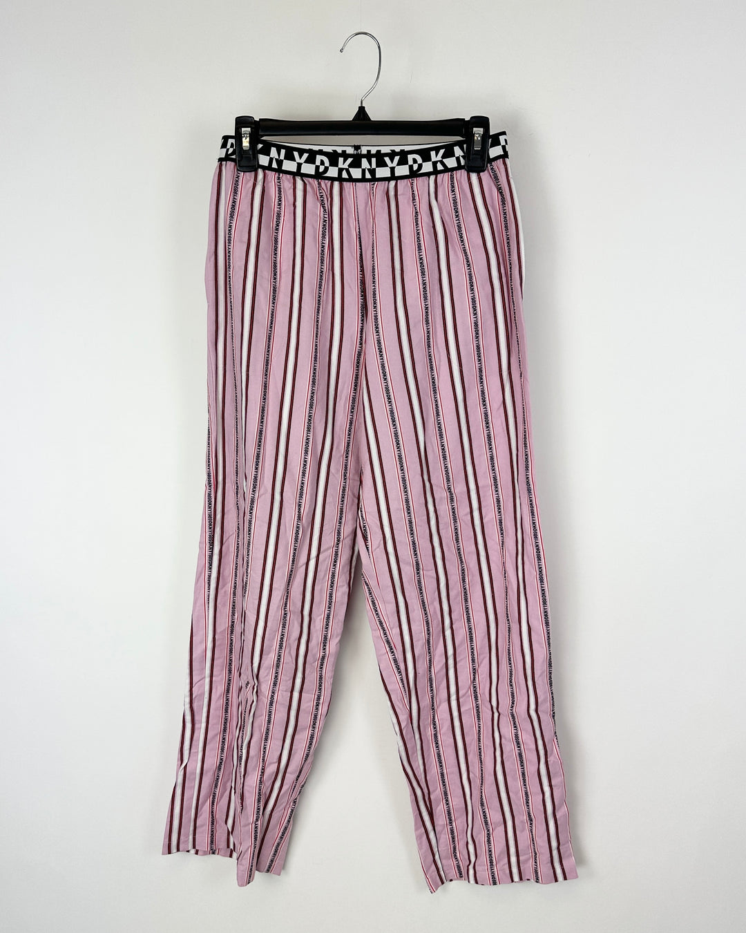 Multi Color Logo Striped Pajama Pants - Small