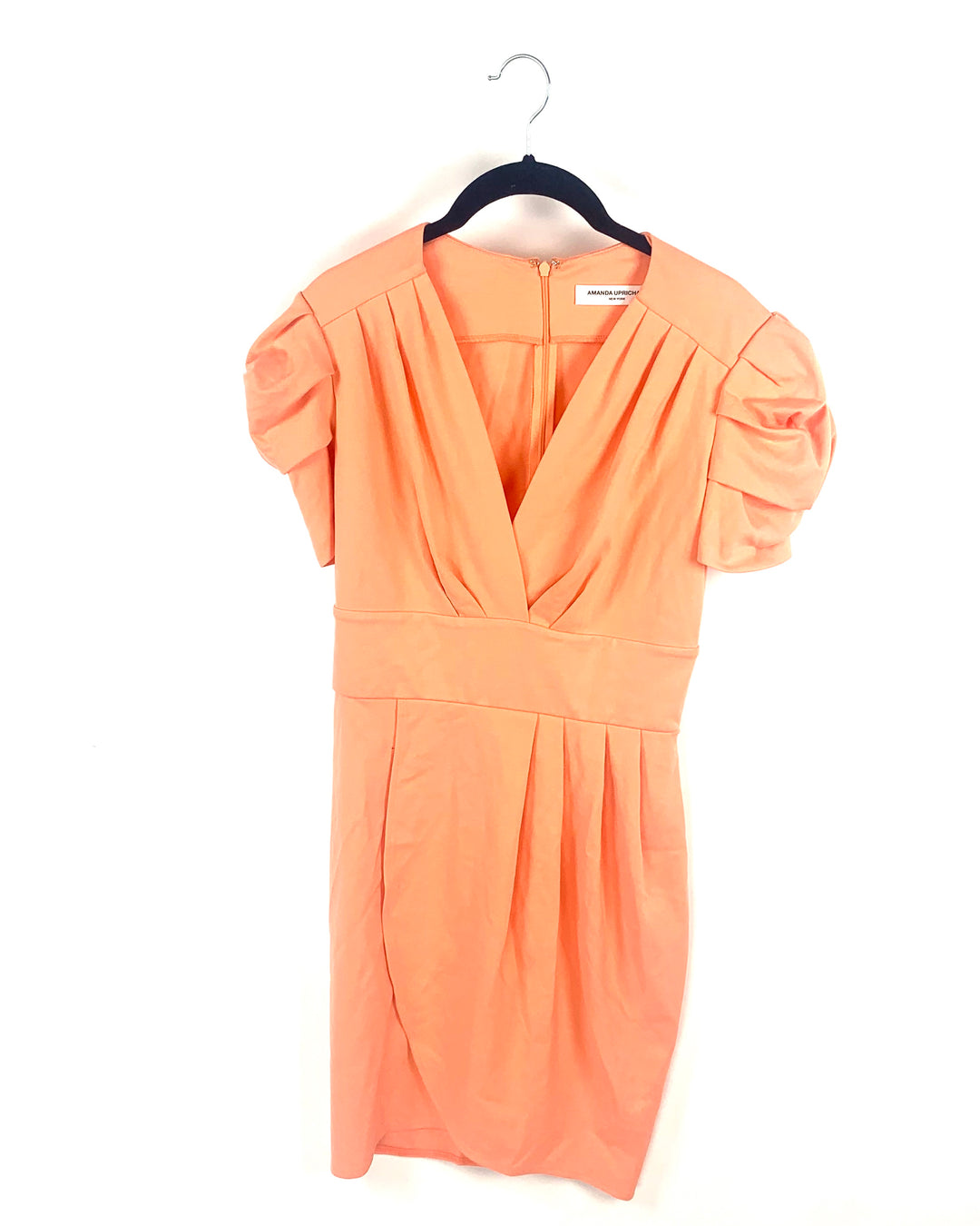 Peach V-Neck Dress - Small