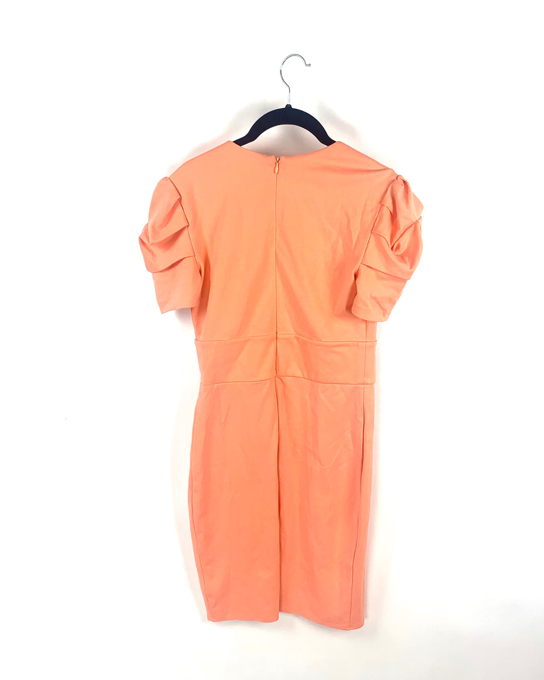 Peach V-Neck Dress - Small