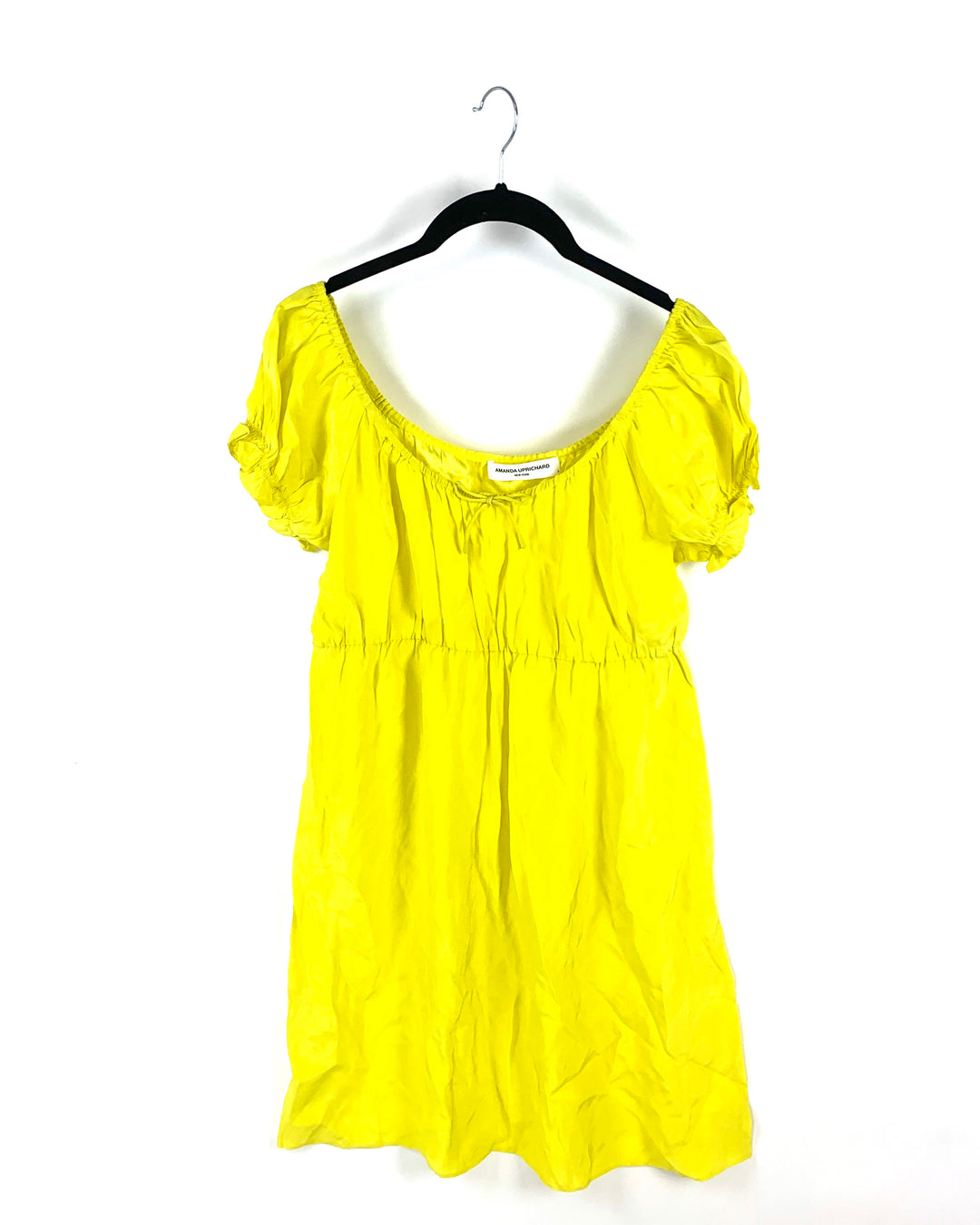 Yellow Bow Tie Mini Dress- Small
