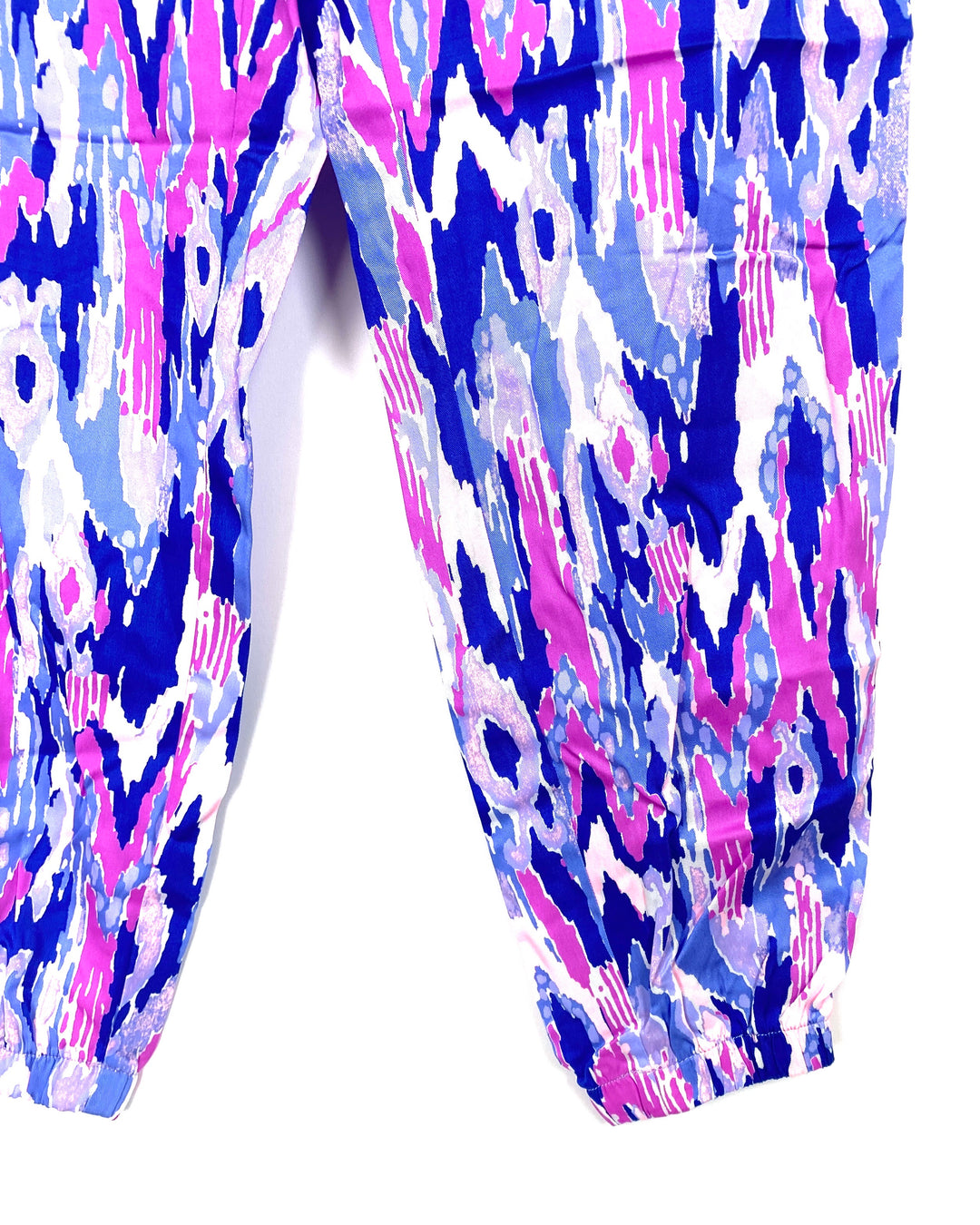 Purple Abstract Jogger Pants - Size 4