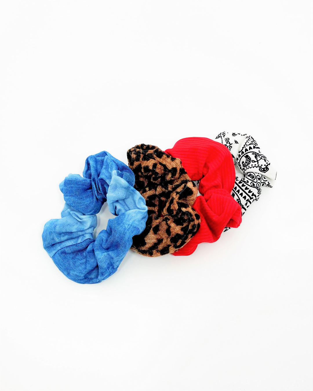 Bandanna and Leopard Scrunchie Set
