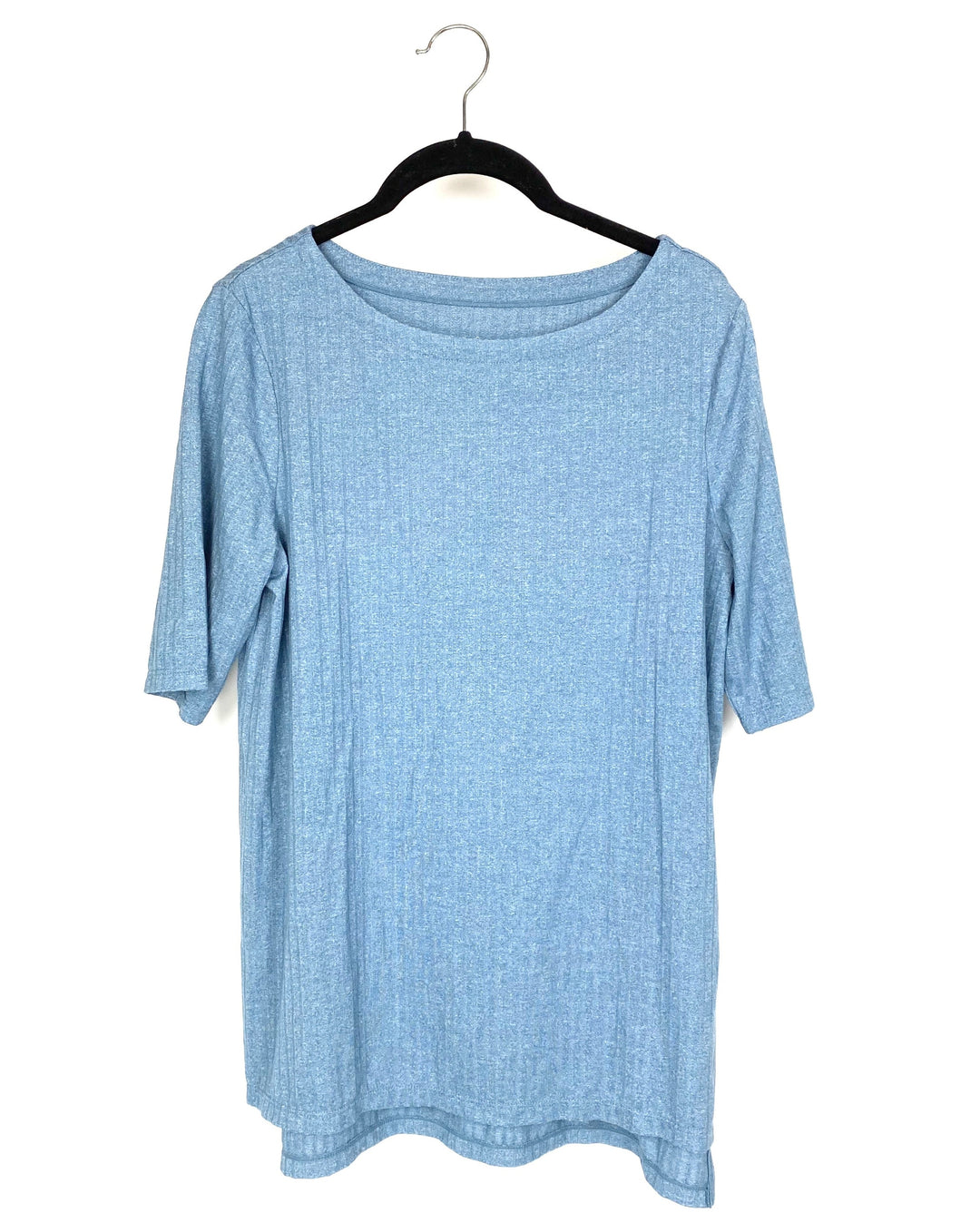 Blue Ribbed Top - Size 6/8