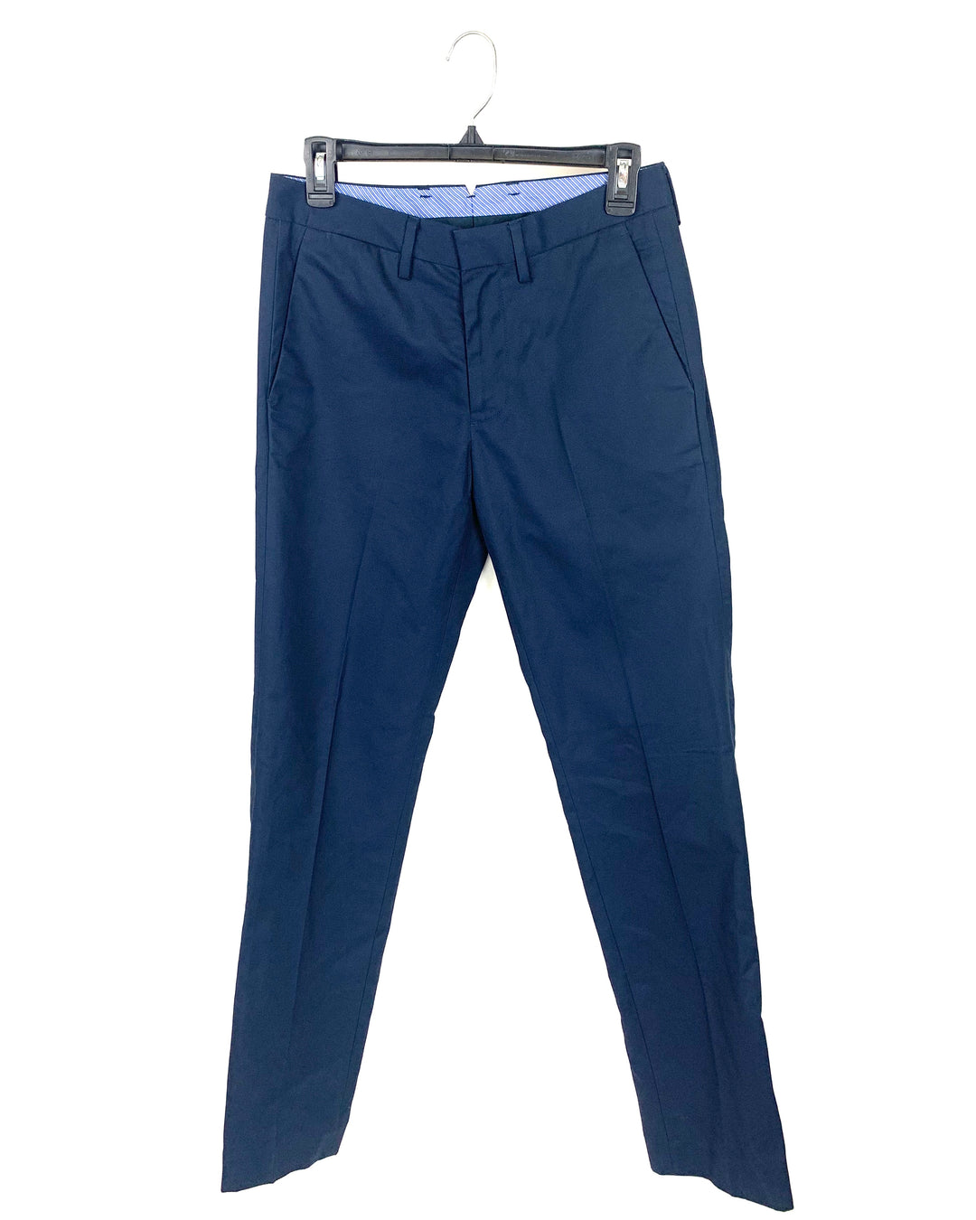 MENS Dark Blue Slim Pant With Pinstripe Lining- Size 28/32