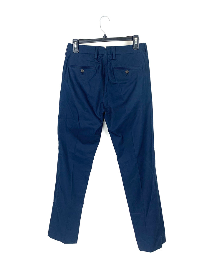 MENS Dark Blue Slim Pant With Pinstripe Lining- Size 28/32