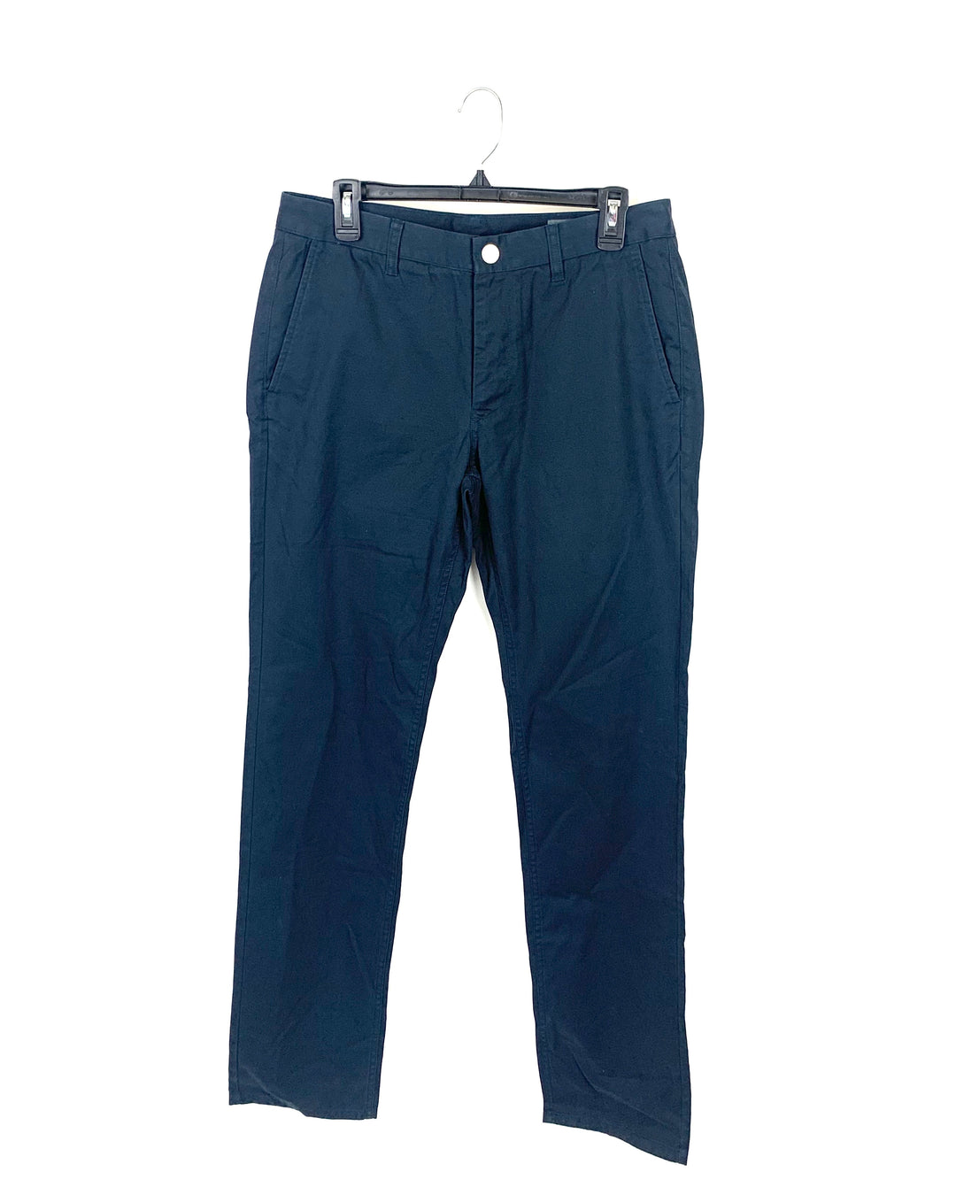 MENS Dark Navy Pant With Checkered Lining - Various Sizes In Slim or Slim Straight