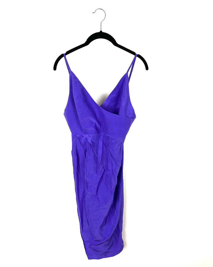 Purple V Neck Dress - Size 4-6