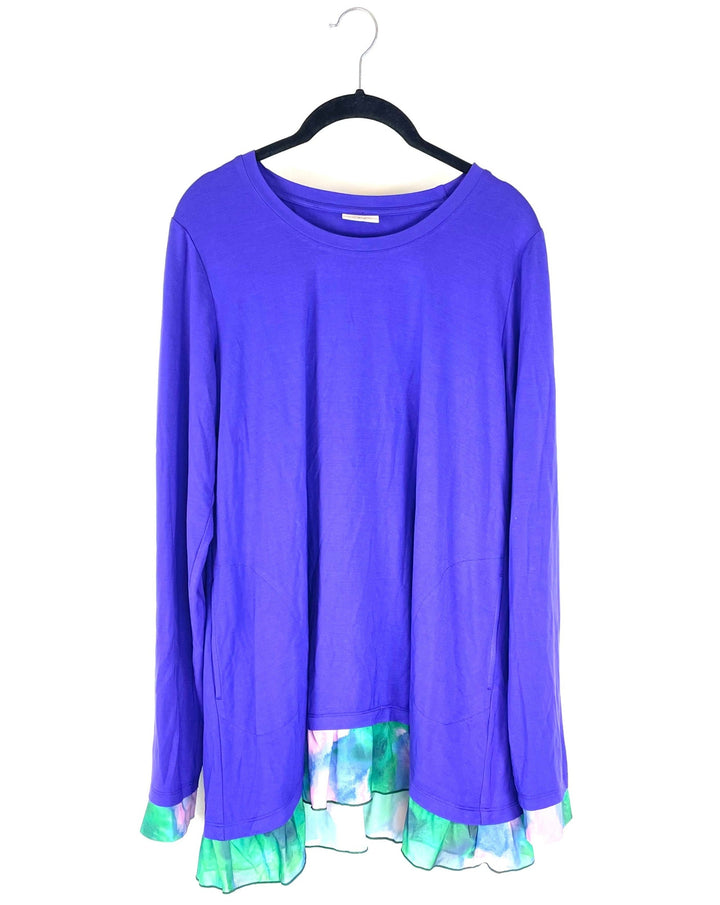 Purple Long Sleeve Top - Size 6-8