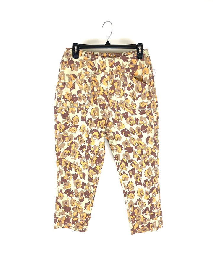 Animal Print Capri Sweatpants - Size 6-8 and 1X