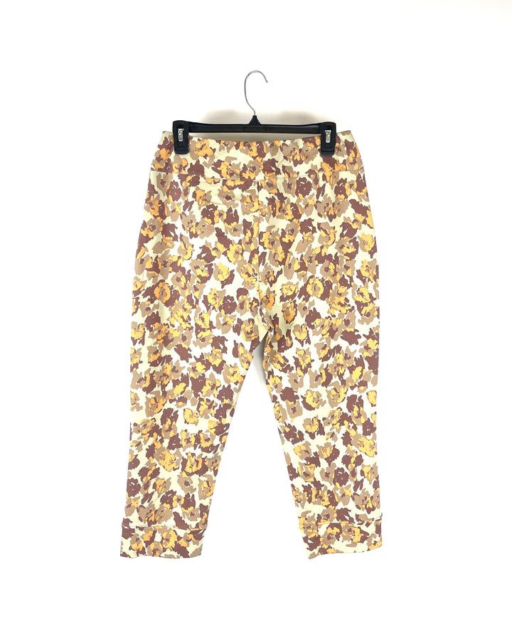Animal Print Capri Sweatpants - Size 6-8 and 1X