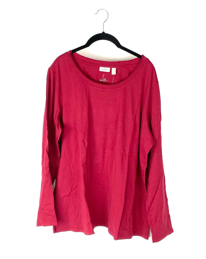 Red Long Sleeve - 1X
