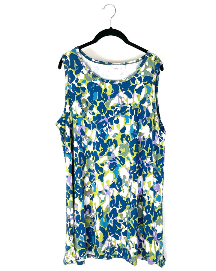 Floral Print Tank - 1X