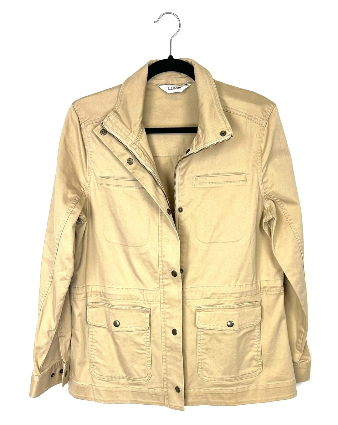 Tan Long Sleeve Utility Jacket - Small