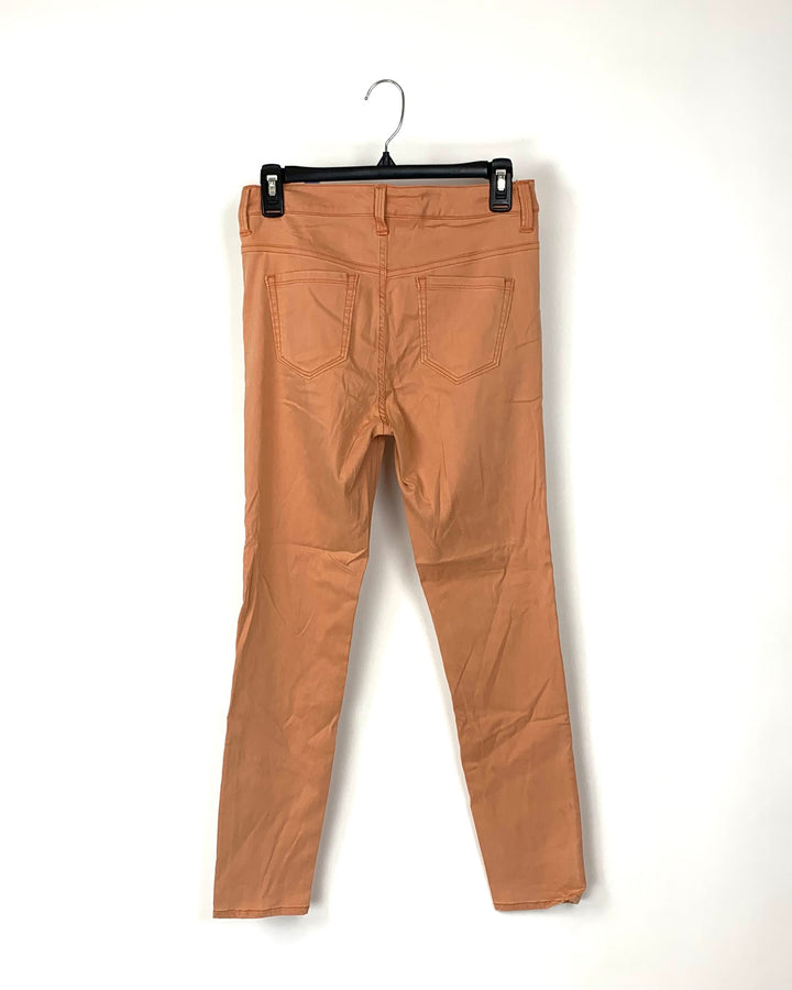 Orange Skinny Pants - Small