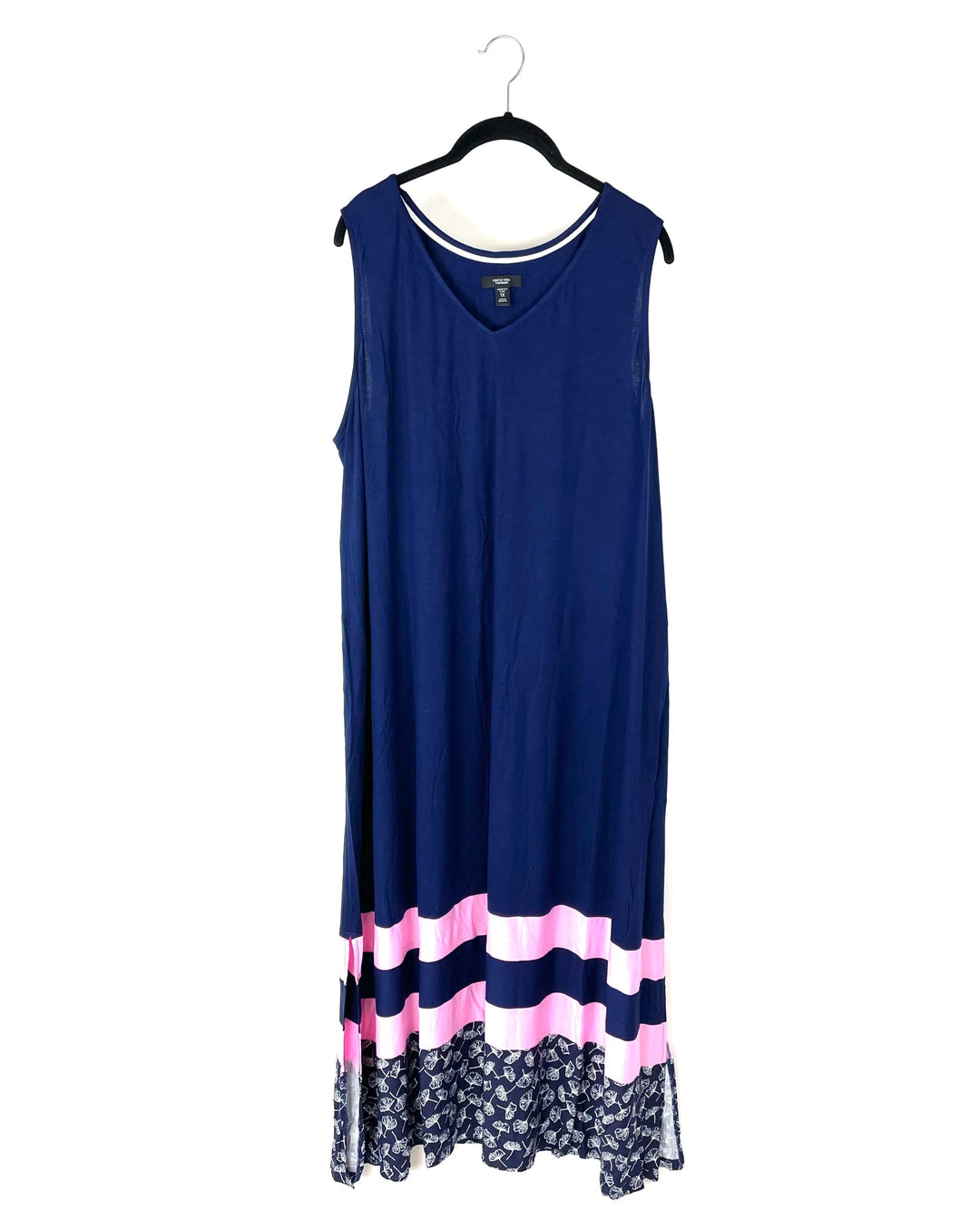 Blue Tank Top Lounge Dress- 1X