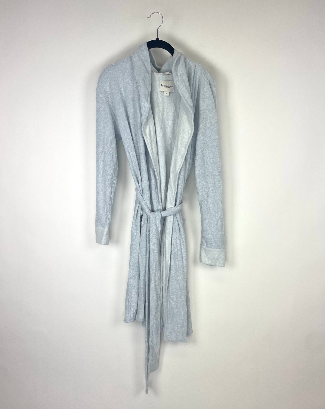 Light Blue Terrycloth Robe - Size Small