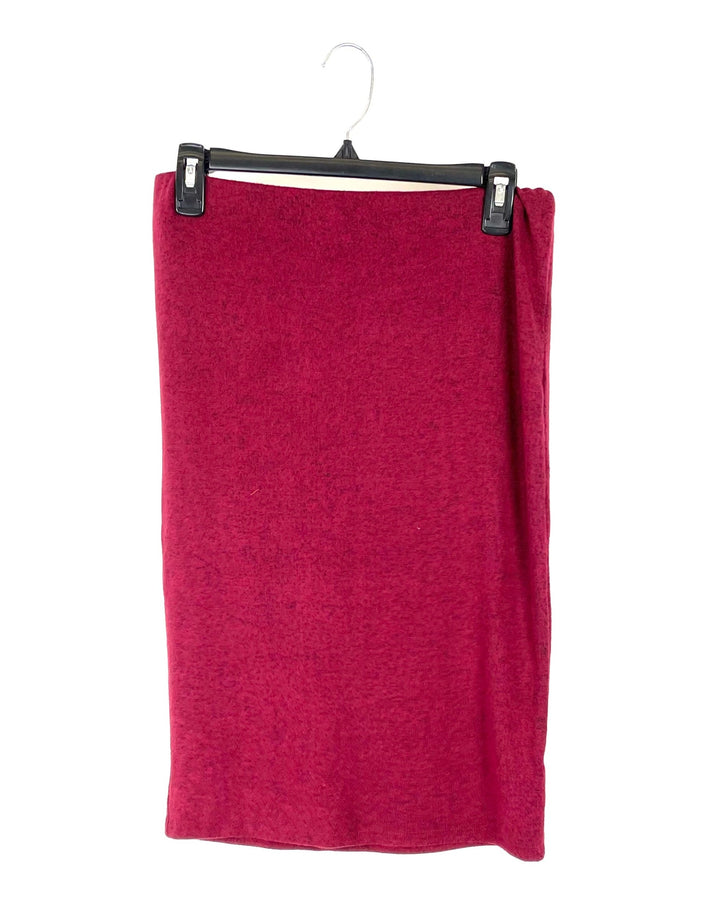 Red Pencil Skirt - Large