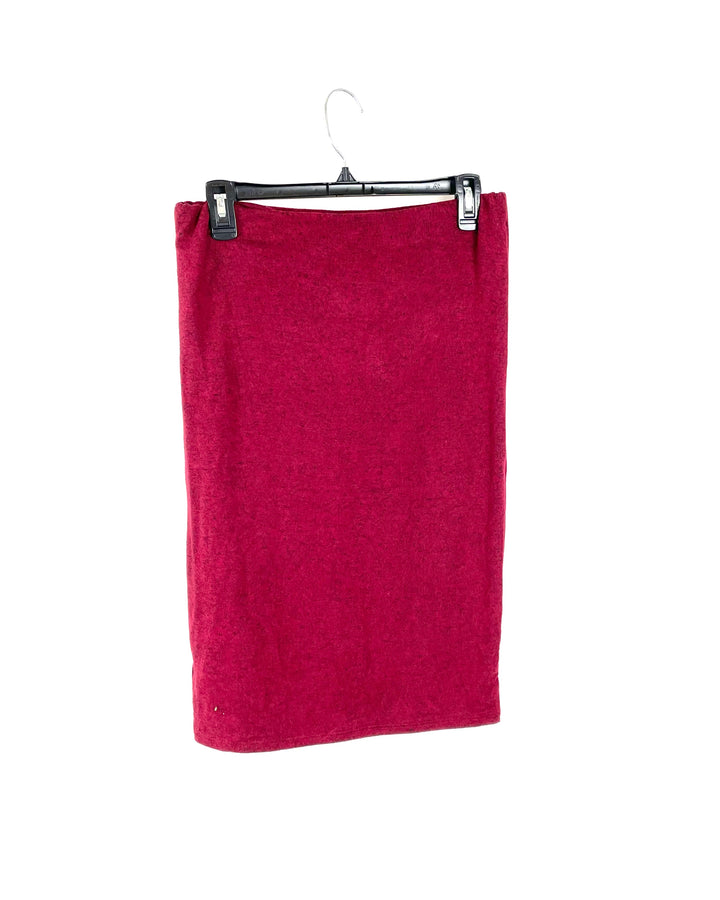Red Pencil Skirt - Large