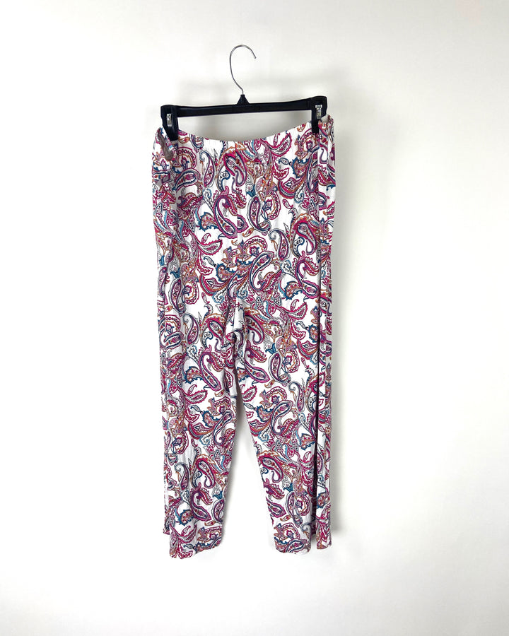 Short Sleeve Multicolor Lounge Set - 1X