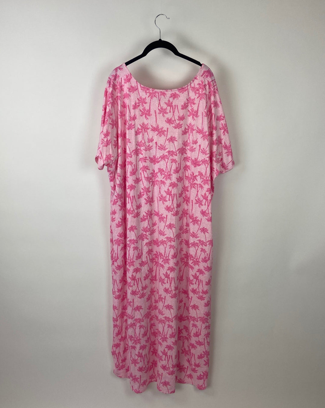 Pink Palm Tree Lounge dress - 2x