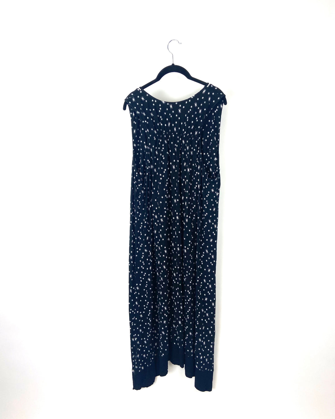 Black Patterned Nightgown - 2X